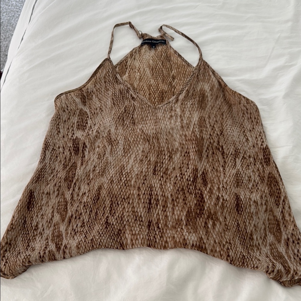 Karina Grimaldi Brown T Back To